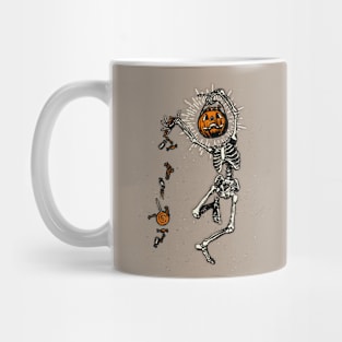 Retro Vintage Dance Macabre Skeleton Mug